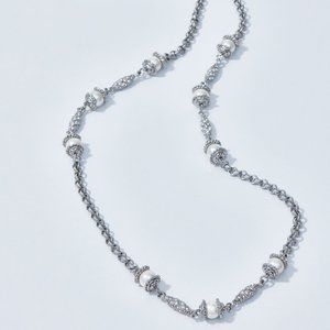 Vintage Style Pearl Long Necklace